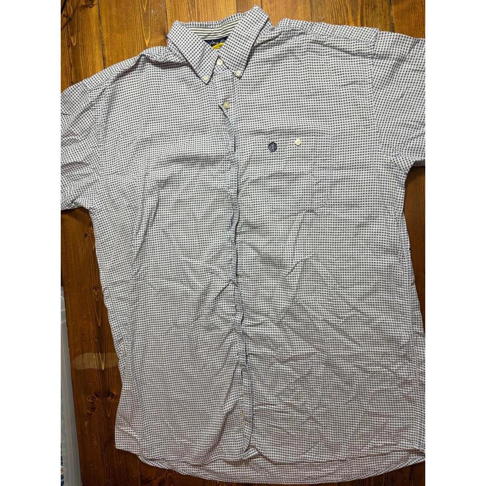 Wrangler George Strait 2XLT Short Sleeve Button Down Shirt Blue Check